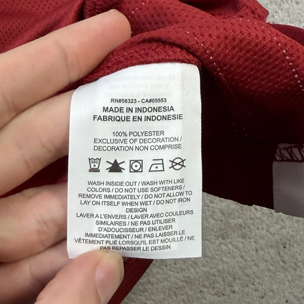 Morehouse Maroon Tigers Jersey Mens Medium Air Jordan Red Basketball Mesh #67